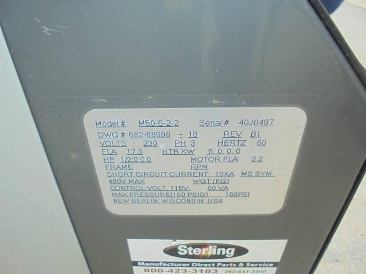Used Sterling M50-6-22 Self-Contained Temperature Control Unit, Portable