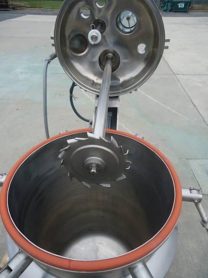 Used 40 Gallon Sfi 316 Stainless Steel Jacketed Vacuum Pressure Vessel, Disperser Agitation