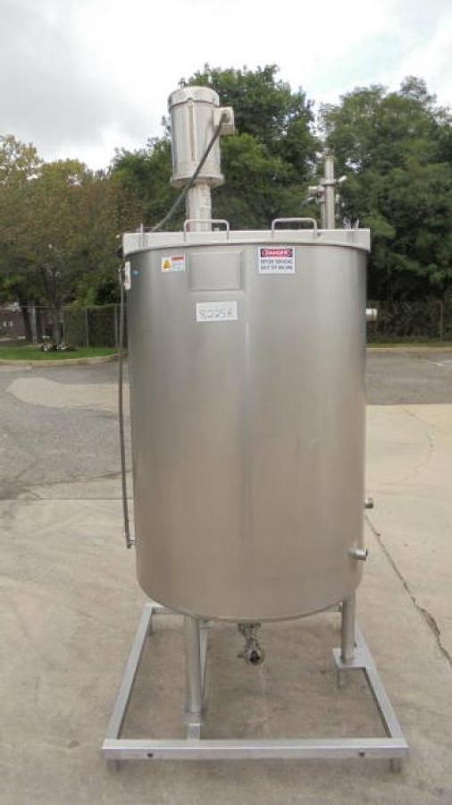 Used 233 Gallon Viatec Jacketed Mix Tank, Admix Propeller, 180 psi jacket