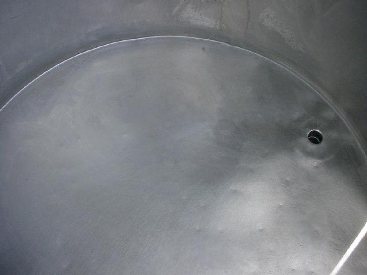 Used 400 Gallon Sanitank Stainless Steel Vertical Tank,k Hinged Lid