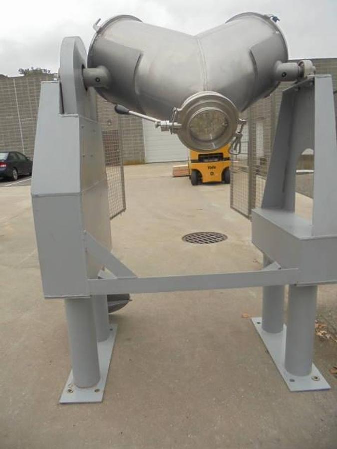 Used 3 CU.FT. Stainless Steel Twin Shell Blender, 110 LB./CU.FT.