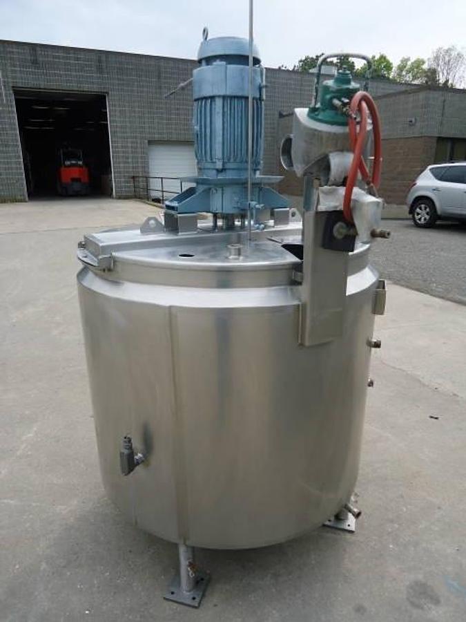 Used 250 Gallon Feldmeier Stainless Mixing/Homogenizing Kettle-Tank