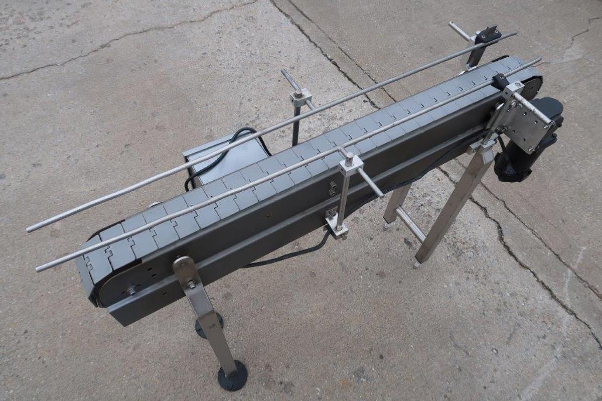 Used 3-1/4 In. Wide X 45 In. Long Conveyor, Variable Speed