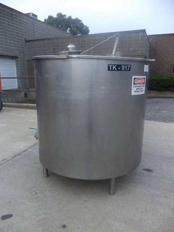 Used 300 Gallon Type 316 SS jacketed tank