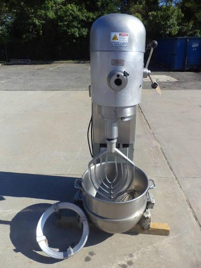Used Hobart M-802-U 80 quart four speed bowl mixer, USDA