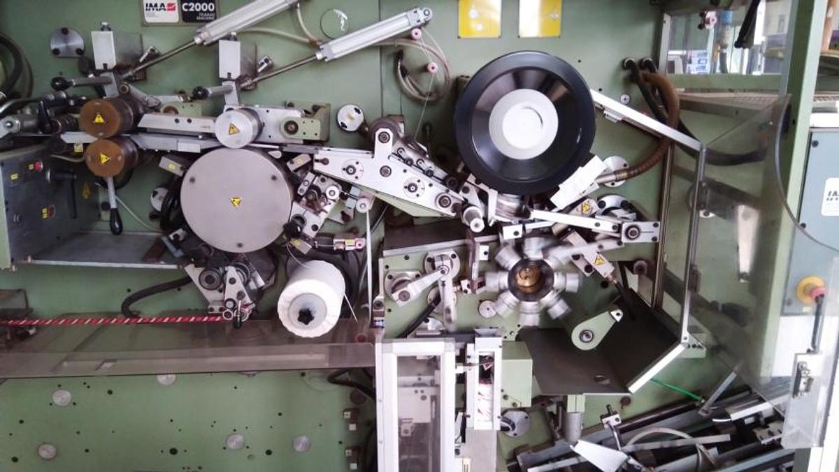 Used IMA C-2000 Tea Bagging Machine With Cartoner