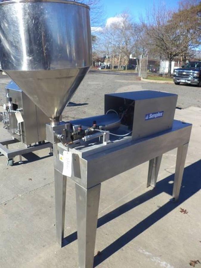 Used Simplex One Gallon Single Piston Filler, Air Operated