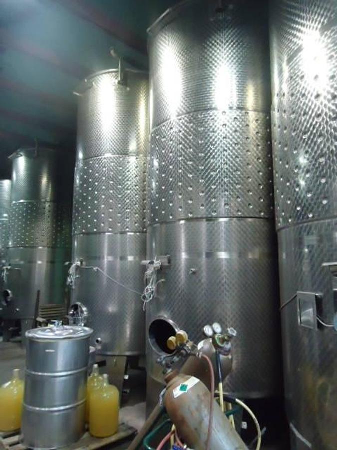 Used 2,000 Gallon Defranceschi SS Jacketed White Wine Fermenting Tanks (3)