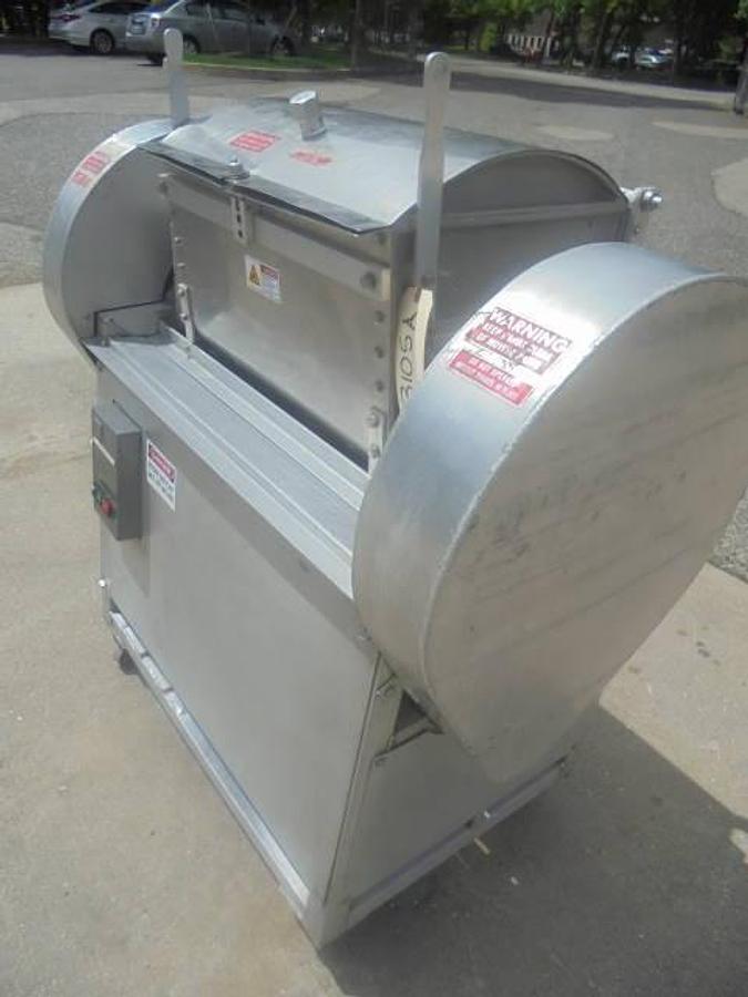 Used Lombi 50 Lb. Double Arm Pasta Dough Mixer, Tilt Discharge on Casters