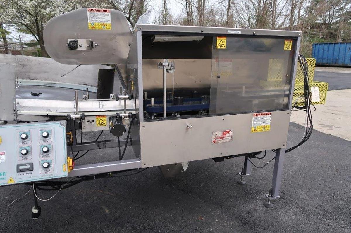 Used Kaps-All AU-6 Plastic Bottle Unscrambler S/N 6294
