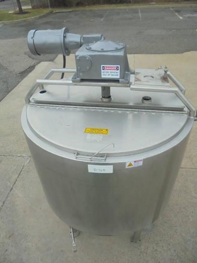 Used 350 Gal Zero Manufacturing Jacketed Scraper Agitated Tank