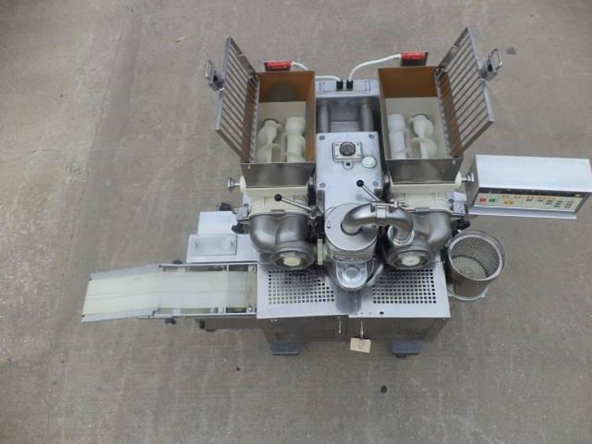 Used Rheon KN400 Cornucopia encrusting machine, 60 pieces per minute