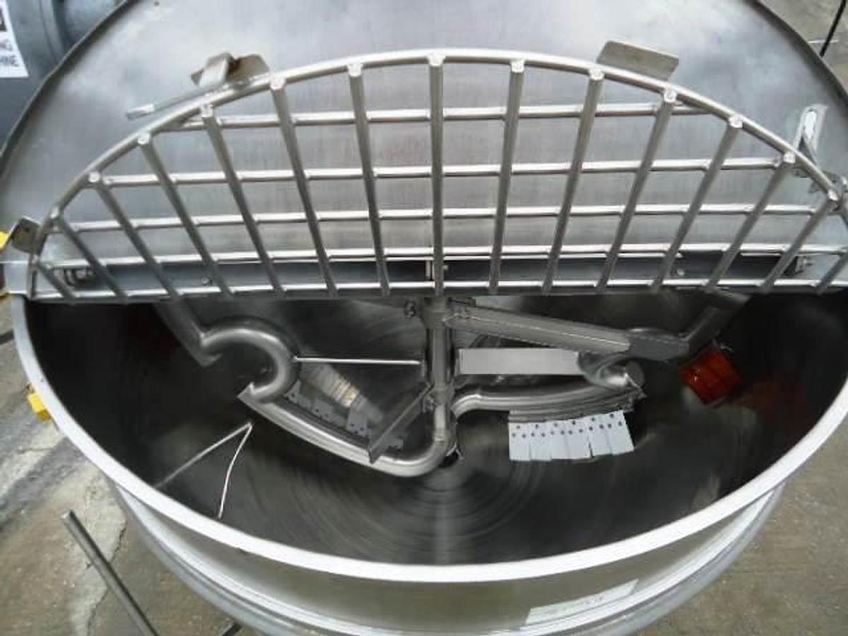 Used 250 Gallon Tri-Canada 316 Stainless Steel Dual Action Scraper Kettle, 125 PSI Jacket