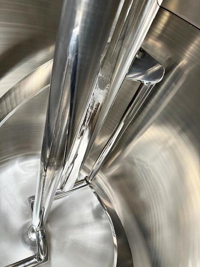 Used Ekato 1,000 Liter Vacuum Kettle/Reactor, 316L Stainless
