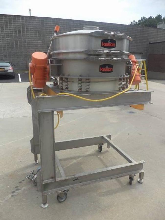 Used Kason Model K40-FT-SS High Throughput Single Deck Vibroscreen Low-profile Scalper/Screener/Sifter