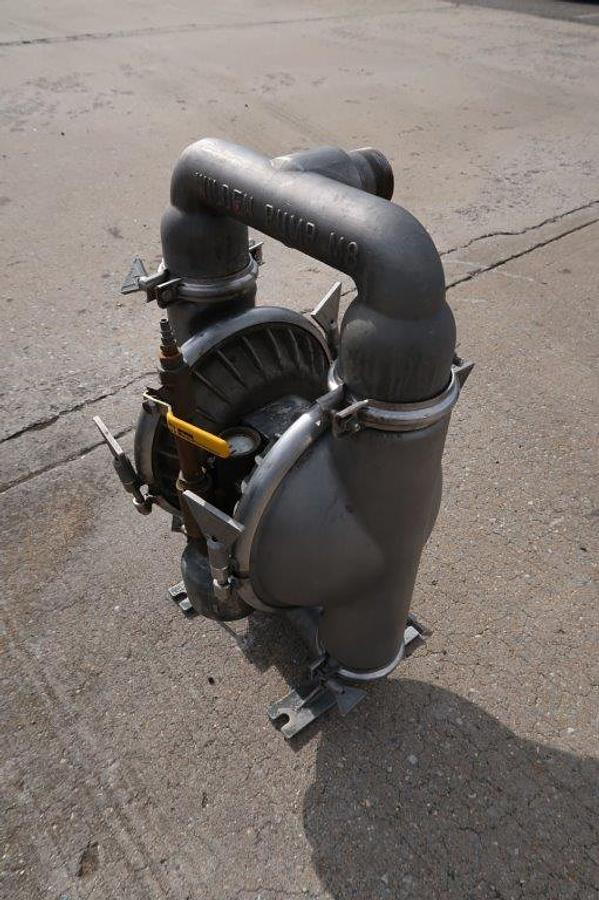 Used Wilden M8 Air Operated Double Diaphragm Pump, 316 SS