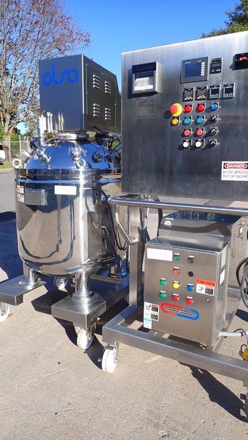 Used Olsa 300 Liter 316L SS Sanitary Reactor/Kettle, Portable
