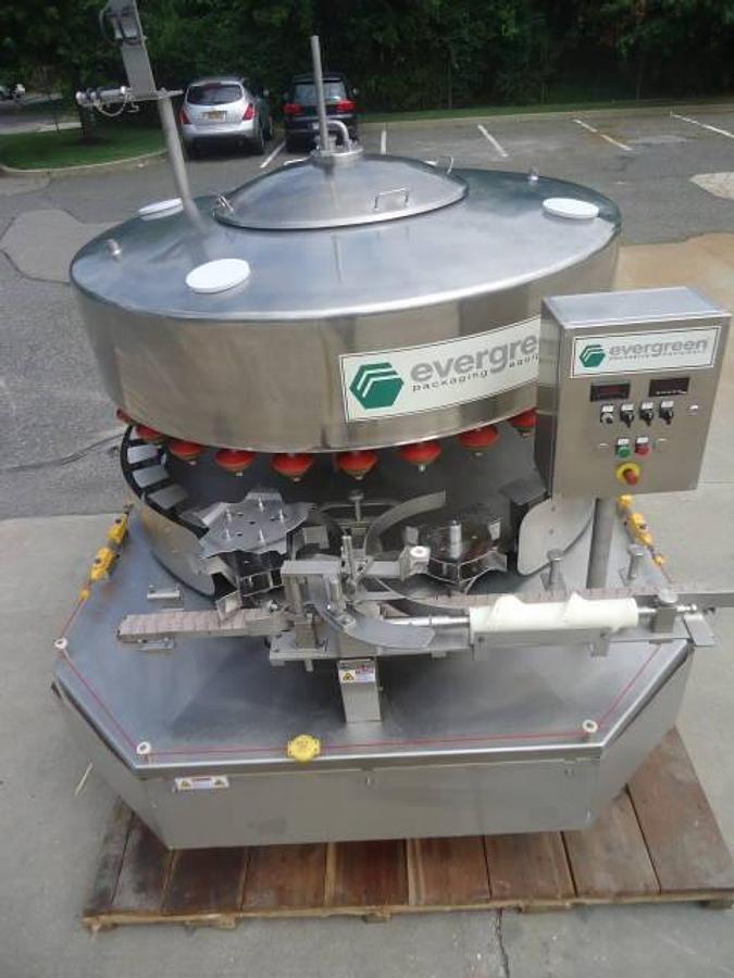 Used Evergreen 30 Valve Rotary Ss Bottle Filler, Unused