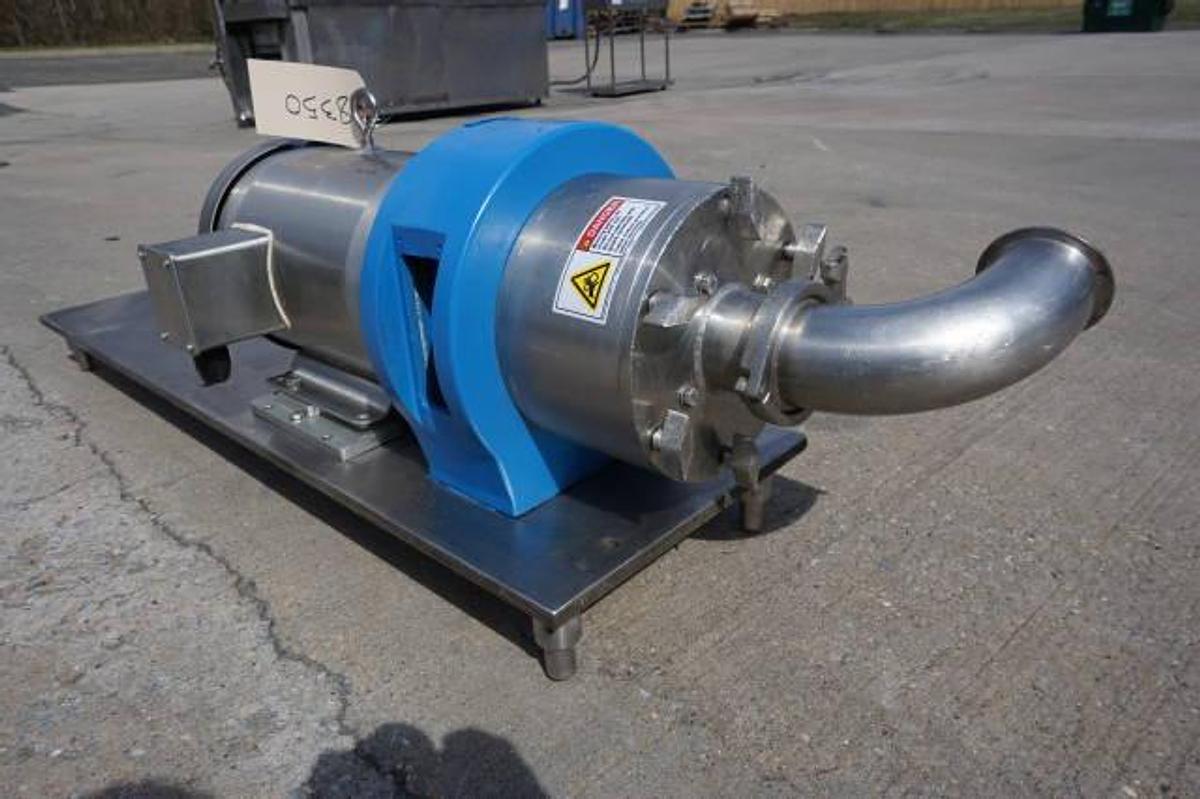 Used Silverson 7.5 HP Stainless Steel Inline High Shear  Mixer, 3 Inch Ports