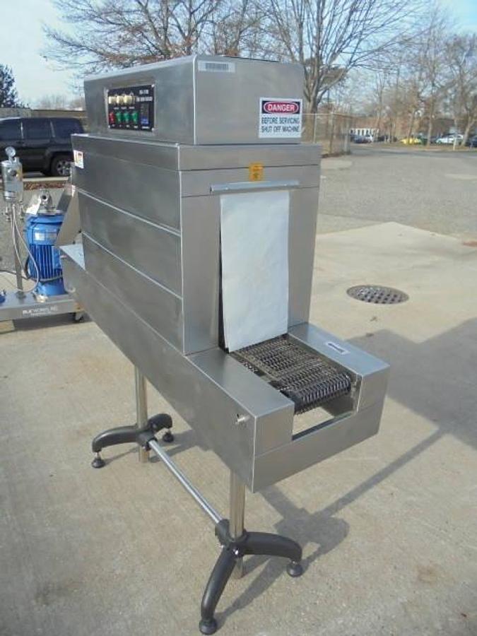 Used Stainless Steel Shrink Tunnel With Conveyor