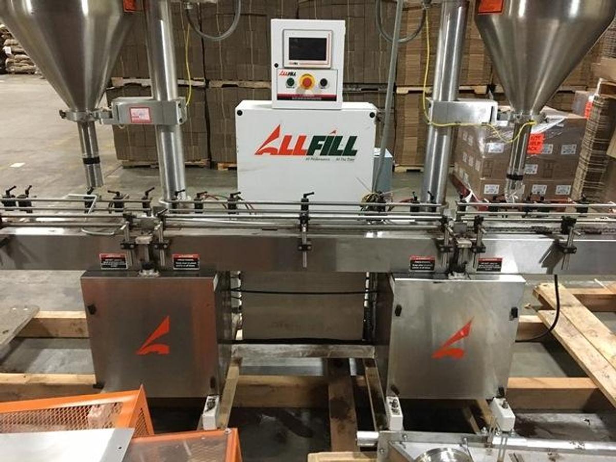 Used All Fill DHA-600 Dual Auger Automatic Powder filler