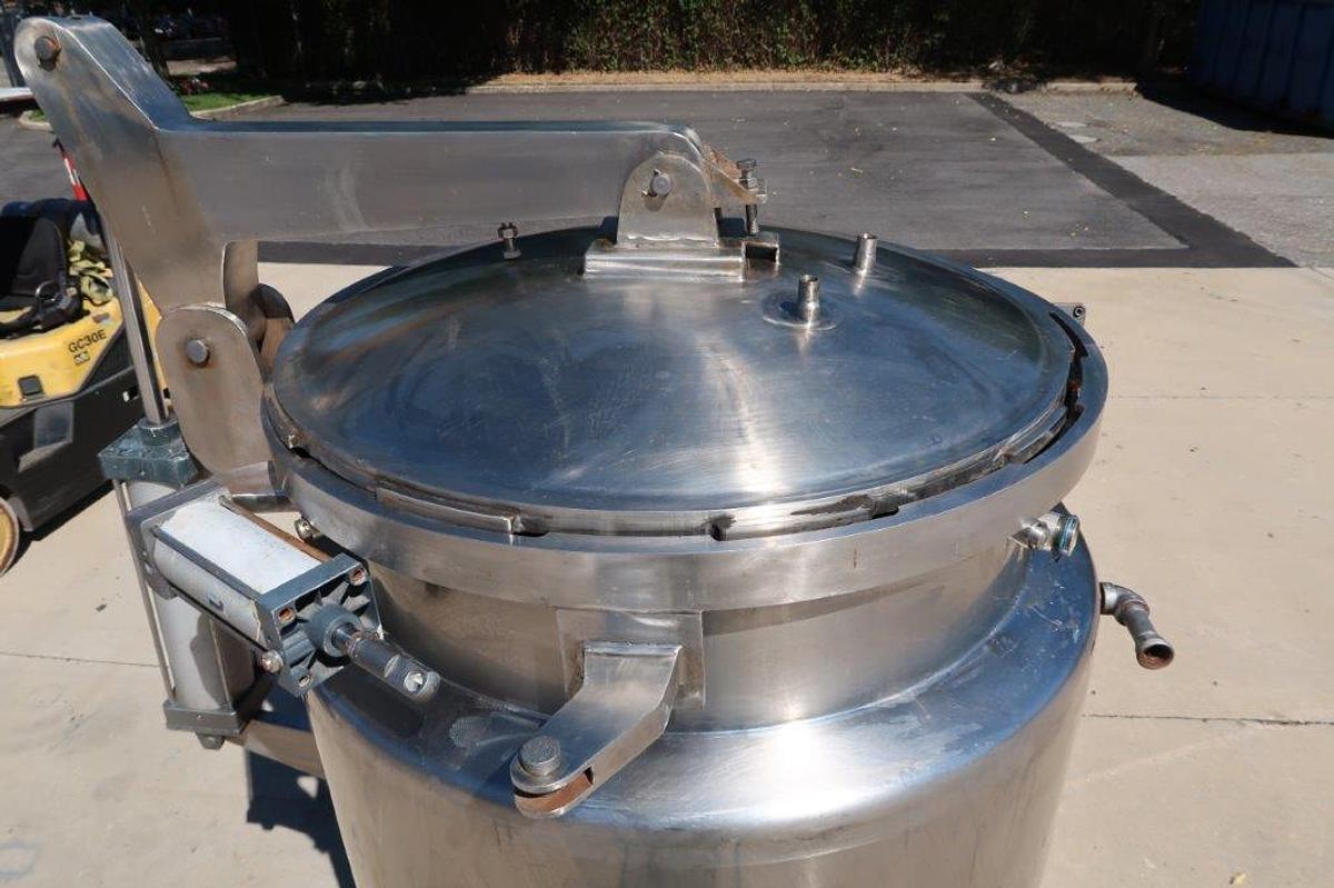 Used 400 Gallon Stainless Steel Jacketed Autoclave, Air Operated Lid