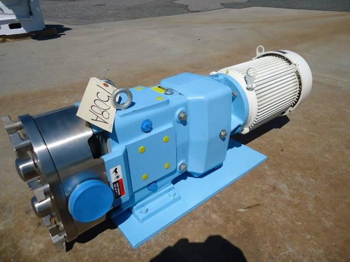 Used Waukesha 130 Stainless Positive Displacement Pump, 5 Hp