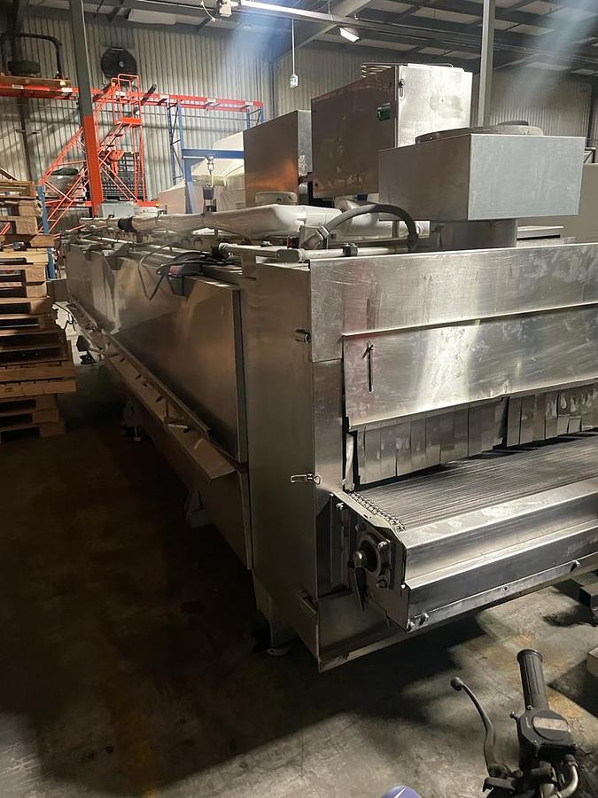 Used Praxair SS Cryogenic Freeze Tunnel, 25 Ft. Long Belt