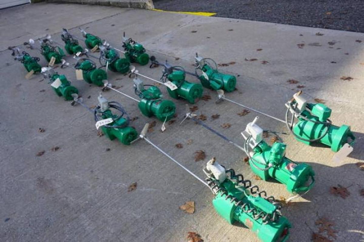 Used Lightnin 1/3 HP Clamp On Propeller Mixers, (7)