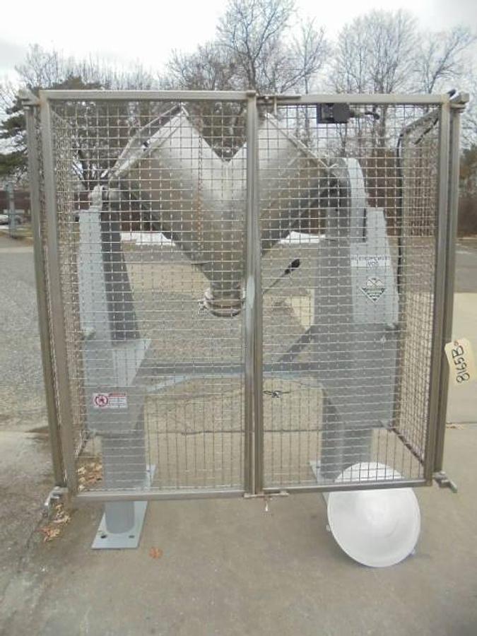 Used 3 CU.FT. Stainless Steel Twin Shell Blender, 110 LB./CU.FT.