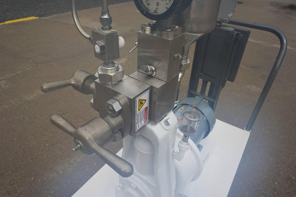 Used Gaulin Two Stage XP Lab Homogenizer, 3HP