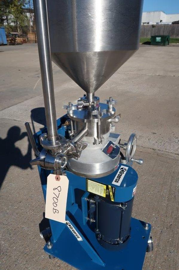 Used Greerco W-250-V Stainless Steel Vertical Colloid Mill, Explosion Proof