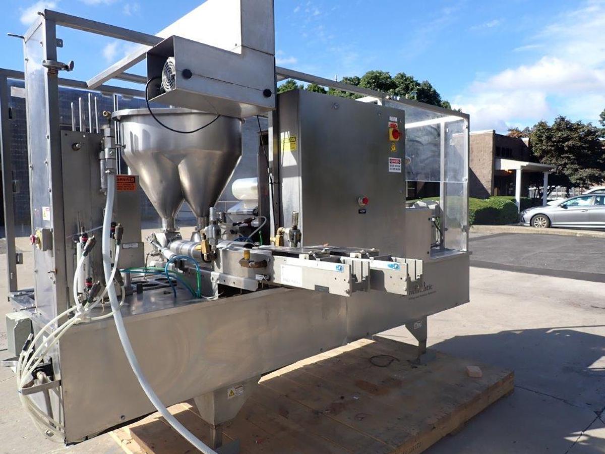 Used Holmatic PR-2 Dual Lane Cup Filler/Sealer/Overcapper, 4-1/2 Inch Diameter Tooling