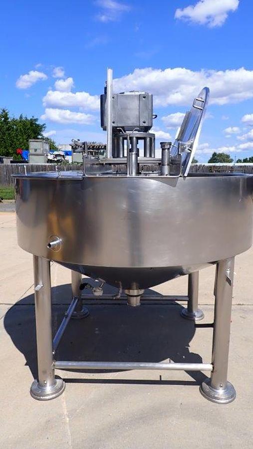 Used 300 Gallon Lee 316SS Agitated Jacketed Cooker/Cooler, 100 PSI