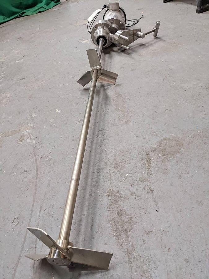 Used Admix 2 HP Clamp-On Portable Agitator, All Stainless Washdown