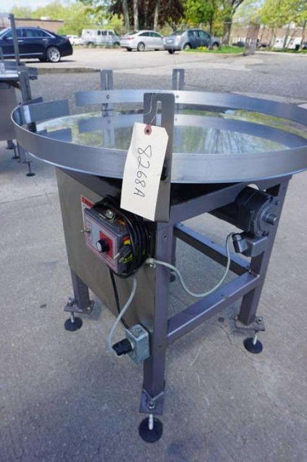 Used 36 In. Diameter Kaps-All Rotary Unscrambling/Accumulating Table