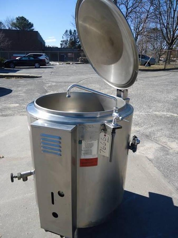 Used 60 Gallon Groen Stainless Steel Gas Fired Kettle