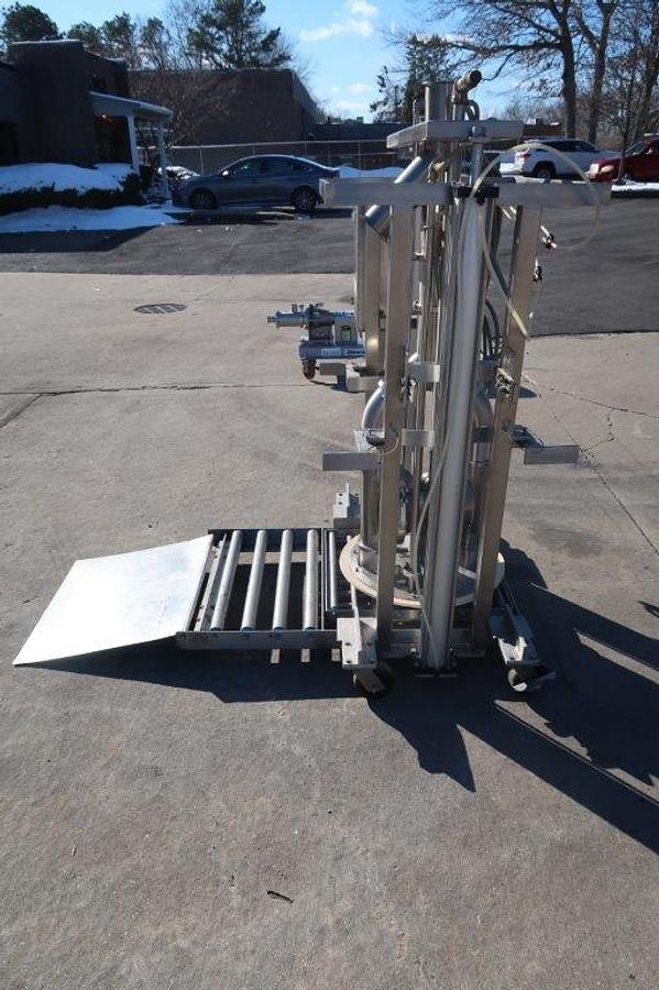 Used Murzan “DUS-50M” Stainless Drum Unloading System, Portable