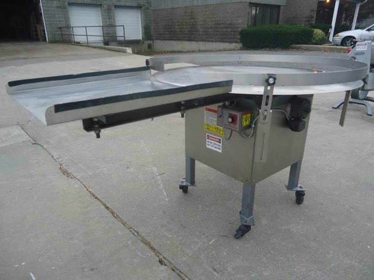 Used Kaps-All 48 In. Diameter Accumulating Table, Variable Speed