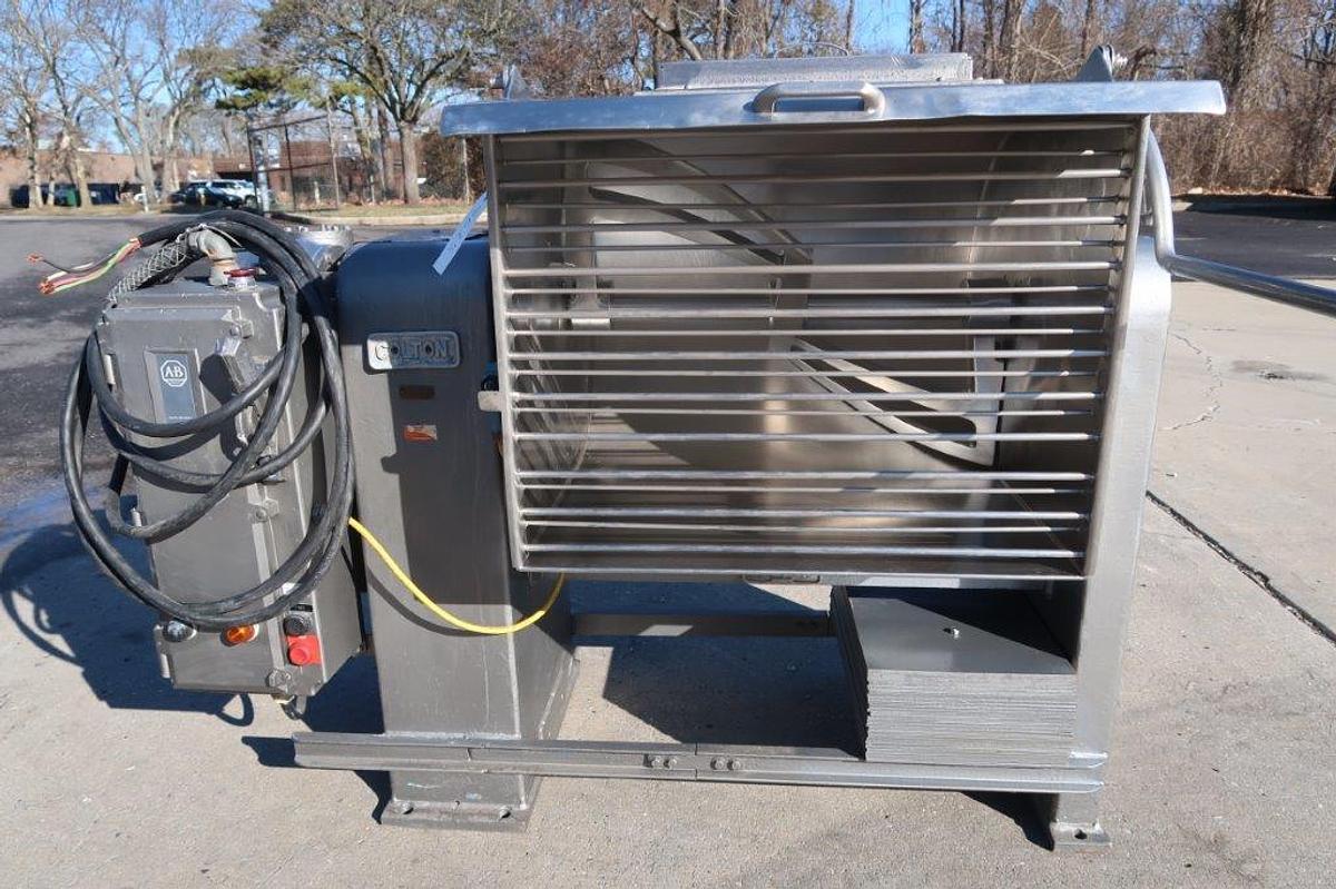 Used Colton 5 Cubic Foot Stainless Steel Single Arm Mixer, Tilt Discharge