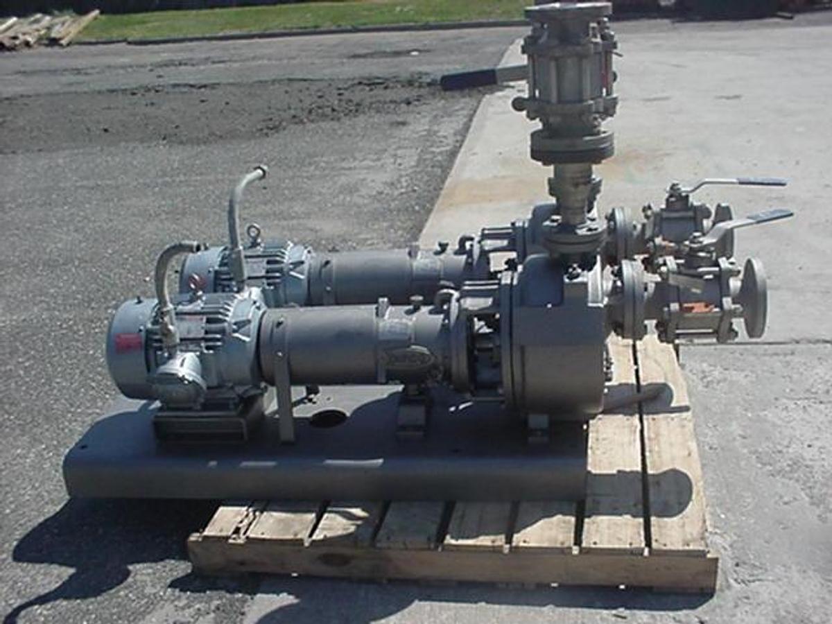 Used Duriron 2k3x2us Centrifugal Pumps, 7.5hp Xp