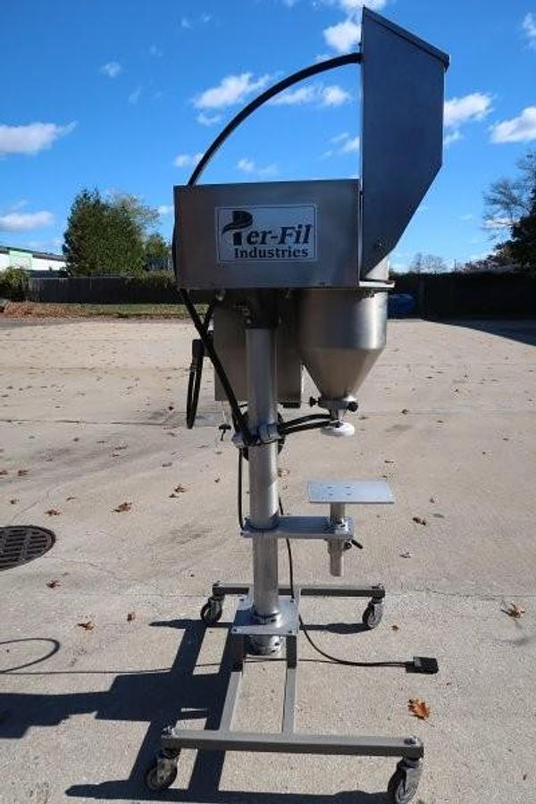 Used Per-Fil Single Auger Powder Filler, Stainless Steel