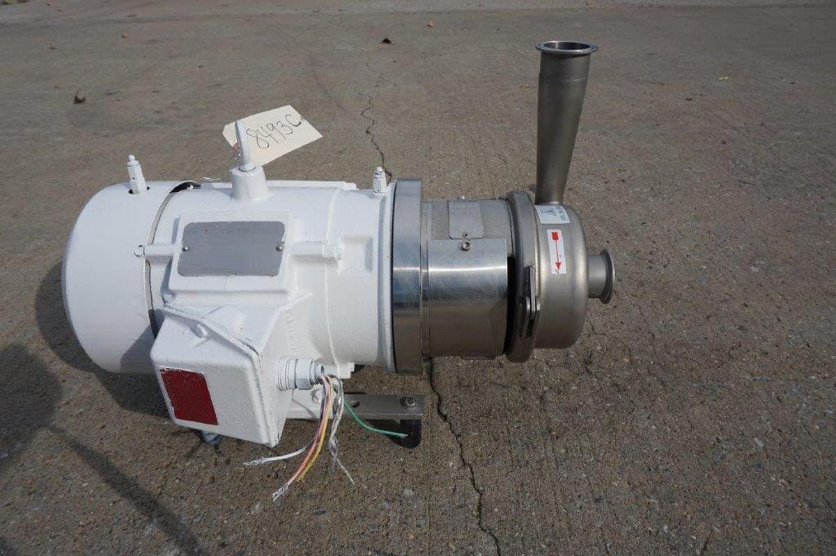 Used APV 2-1/2 In. x 2-1/2 In. Stainless Steel Sanitary Centrifugal Pump, 3HP