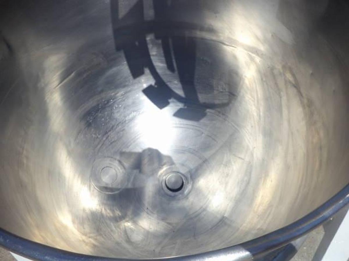 Used 40 Gallon Lee SS Double Motion Mix Kettle, 90 PSI Jacket