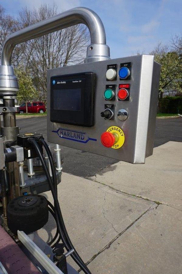 Used Harland Front and Back Pressure Sensitive Labeler