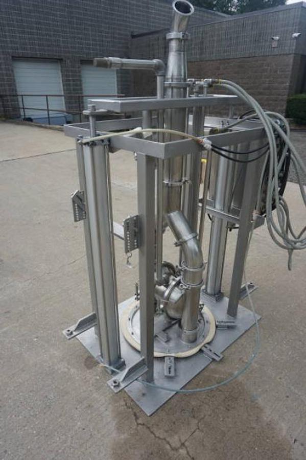 Used Murzan DUS-10M Stainless Steel Drum Unloading System, Portable
