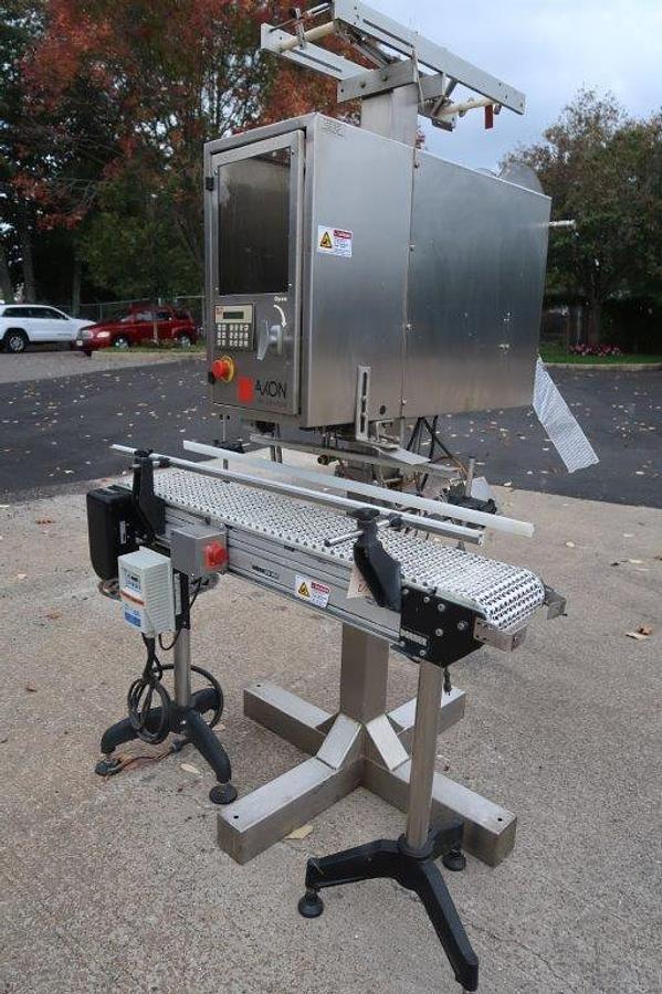 Used Axon EZ-130 Tamper Evident Neck Bander/Sleever, 110 Volt