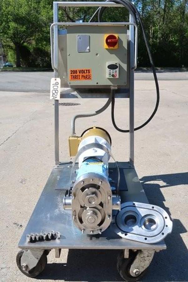 Used Waukesha Cherry Burrell Size 18 SS Positive Displacement Pump