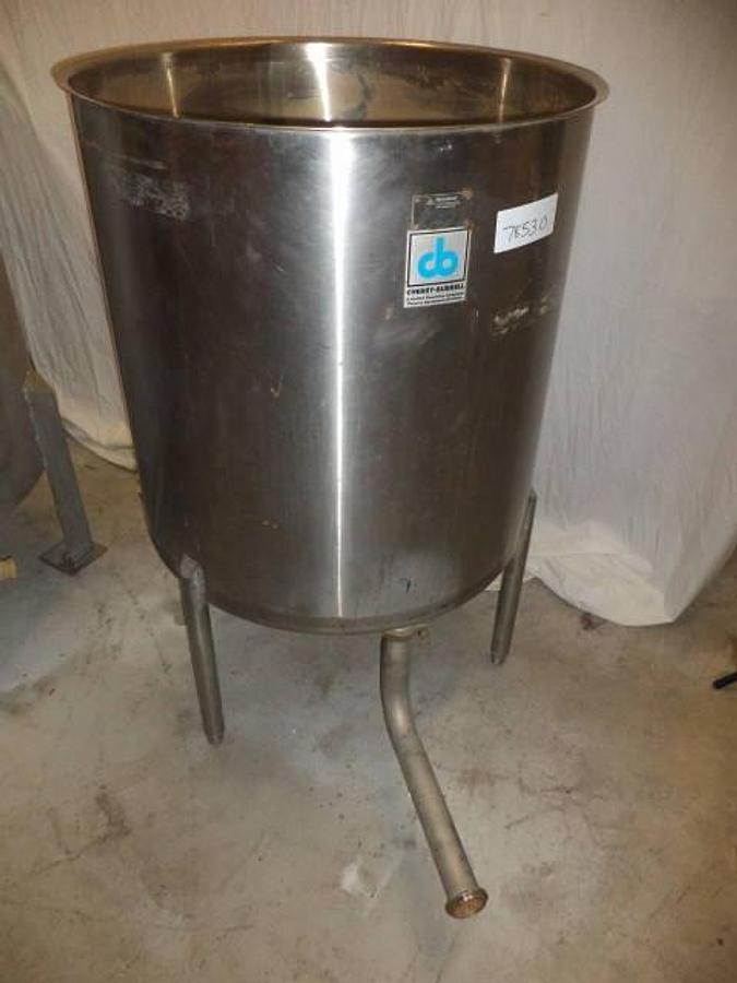 Used 150 Gallon Cherry Burrell Stainless Steel Vertical Tank