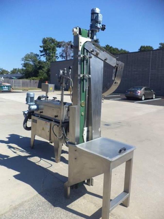 Used Emerito CT-2000 Steam Capping Machine, Stainless Steel